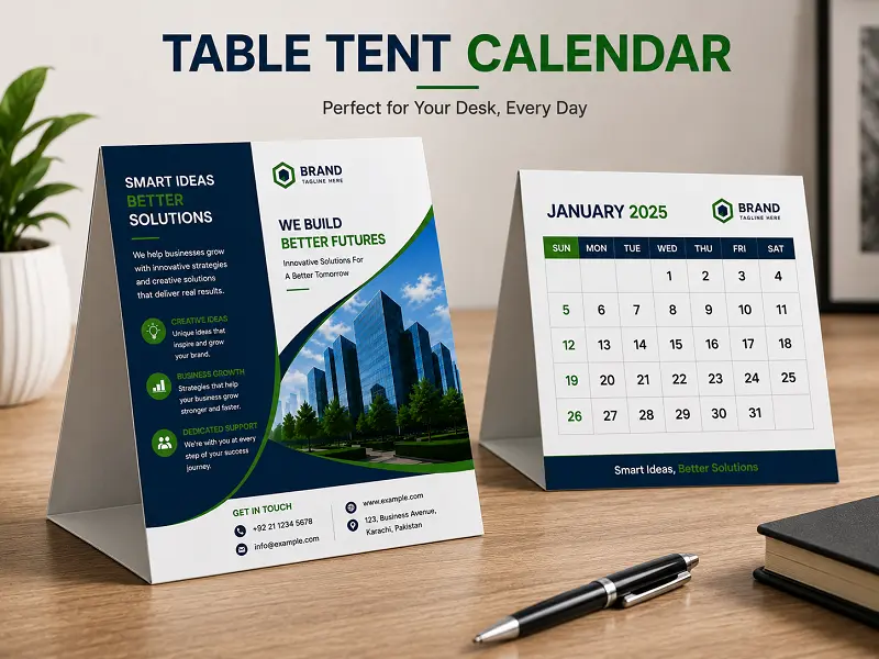 Table Tent Calendar Printing Ahmedabad
