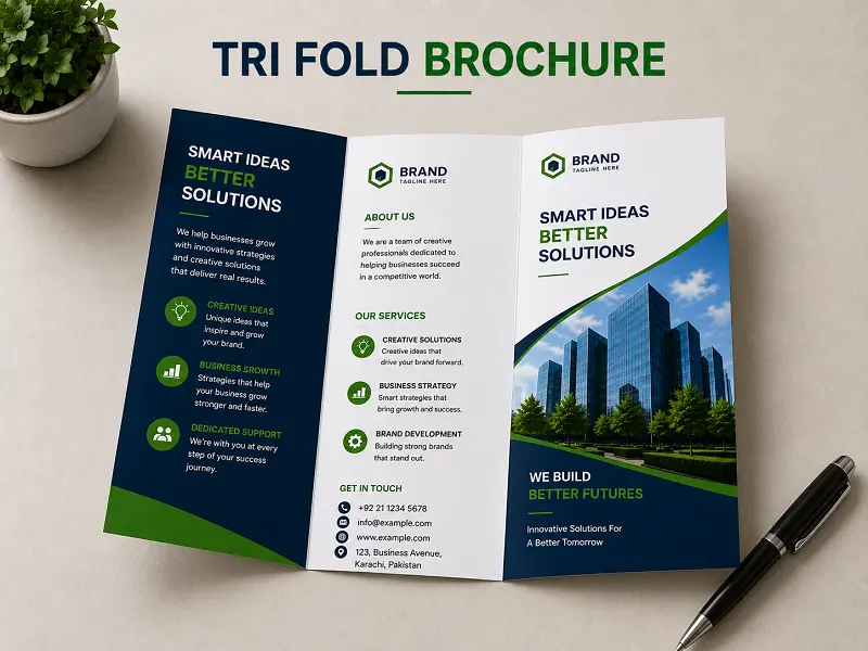 Tri-Fold Brochure Printing Ahmedabad